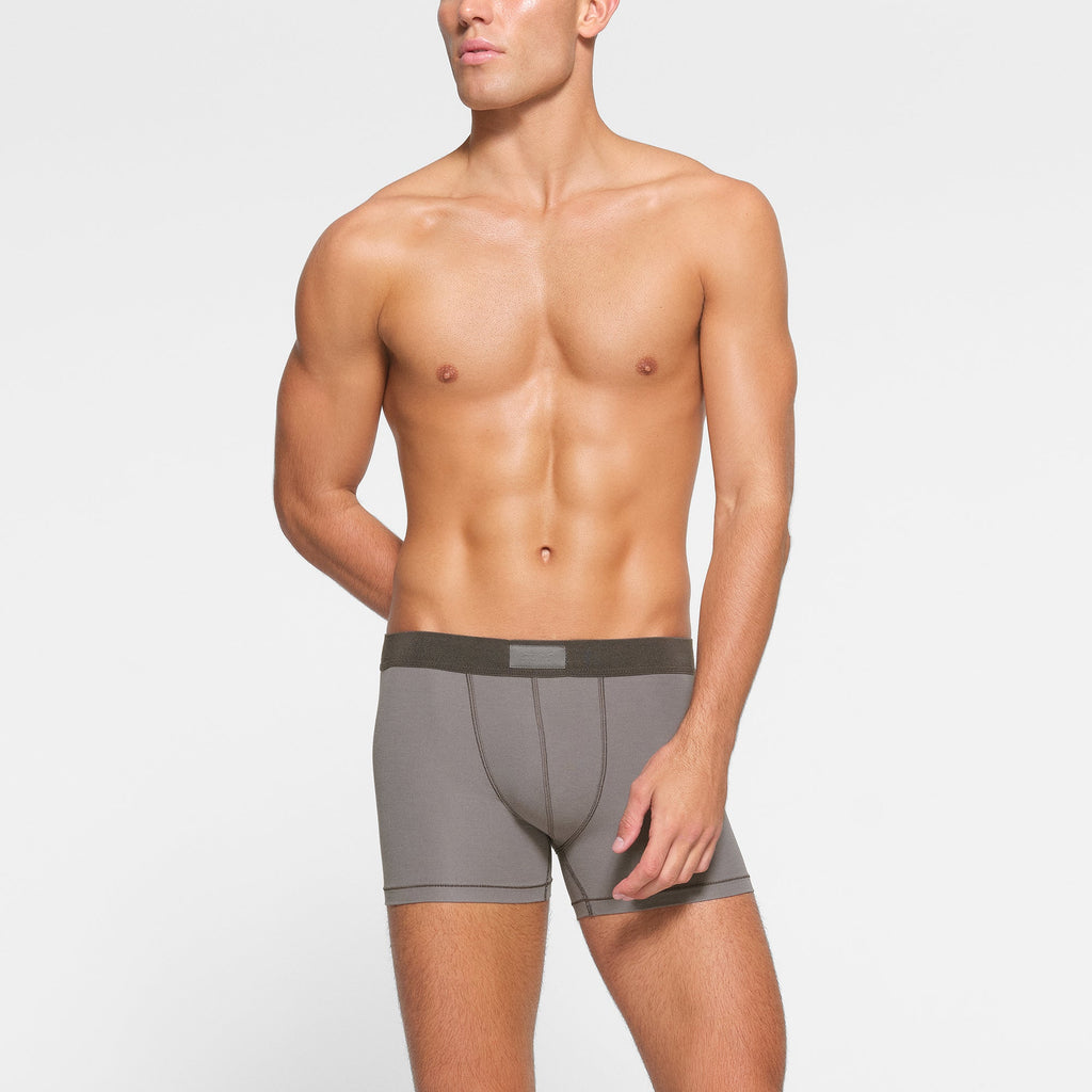 SKIMS COTTON MENS 3" BOXER BRIEF 3-PACK | HEATHER MULTI