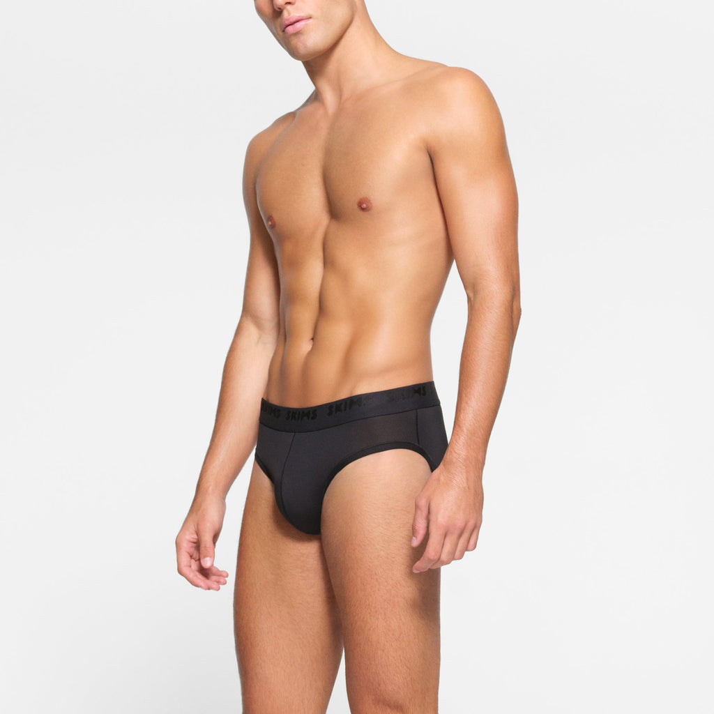 SKIMS STRETCH MENS BRIEF 3-PACK | OBSIDIAN