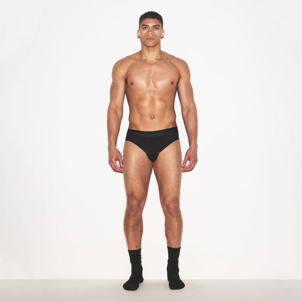 SKIMS STRETCH MENS BRIEF 3-PACK | GUNMETAL MULTI