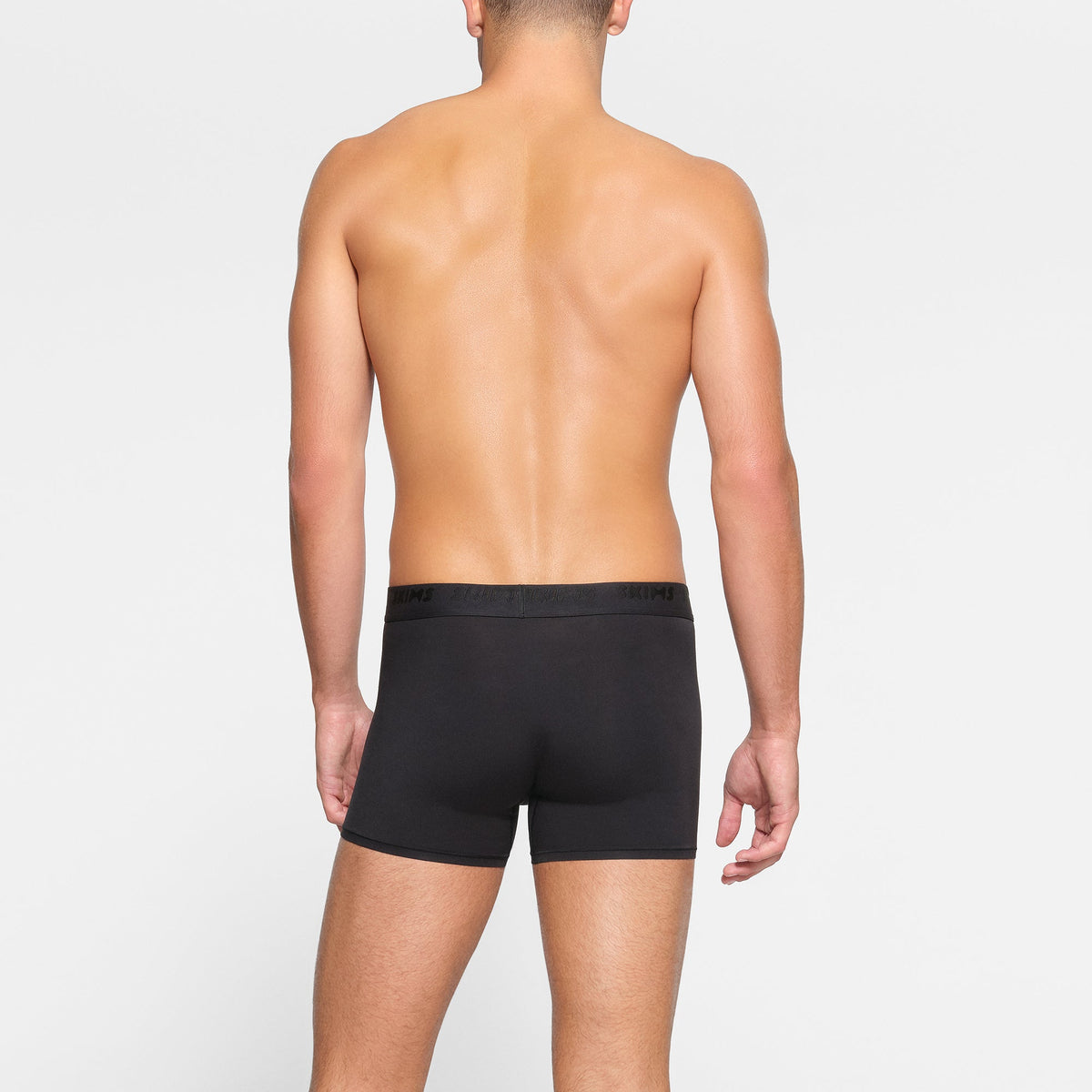 SKIMS STRETCH MENS 3" BOXER BRIEF | OBSIDIAN