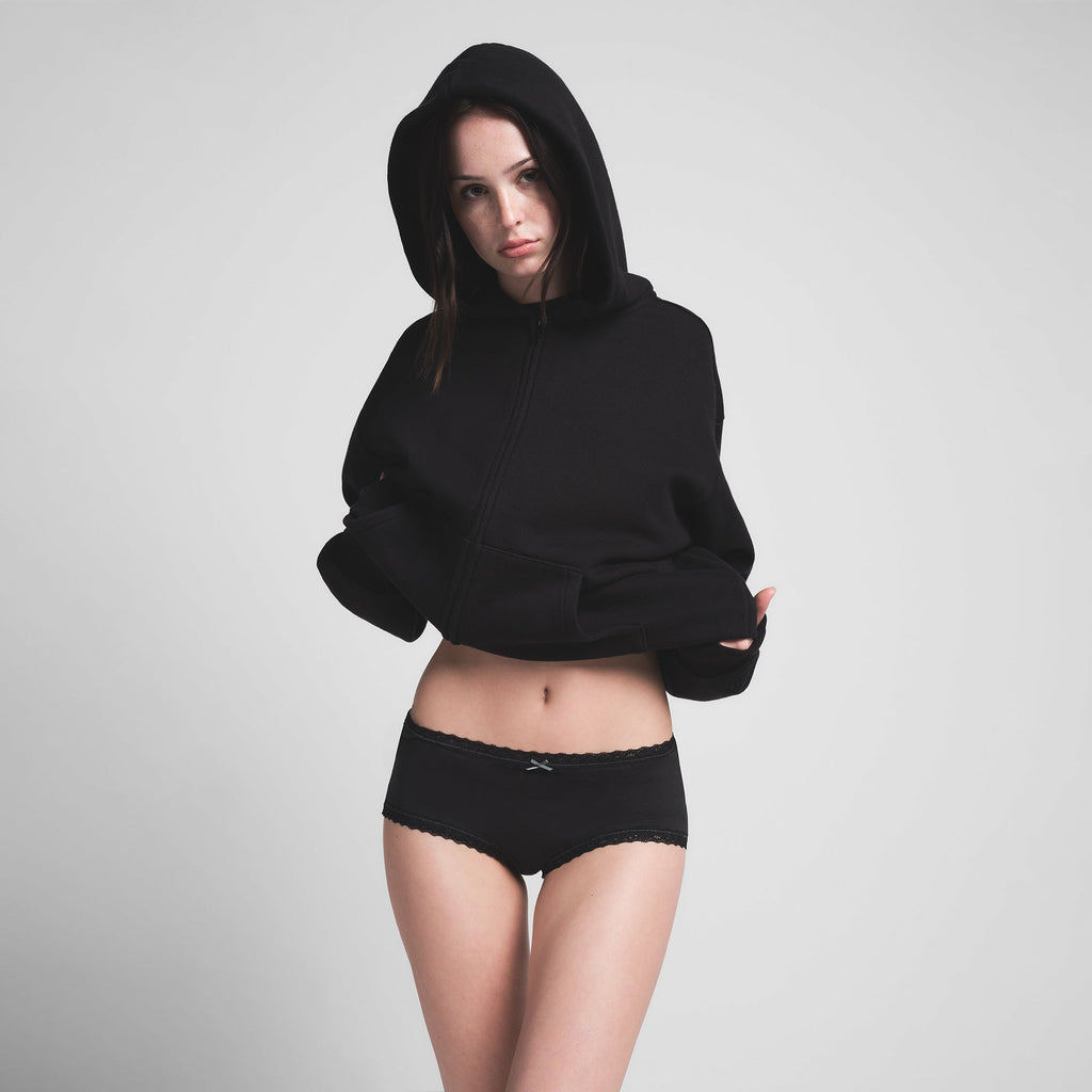 LIGHTWEIGHT COTTON LACE BOY SHORT | SOOT