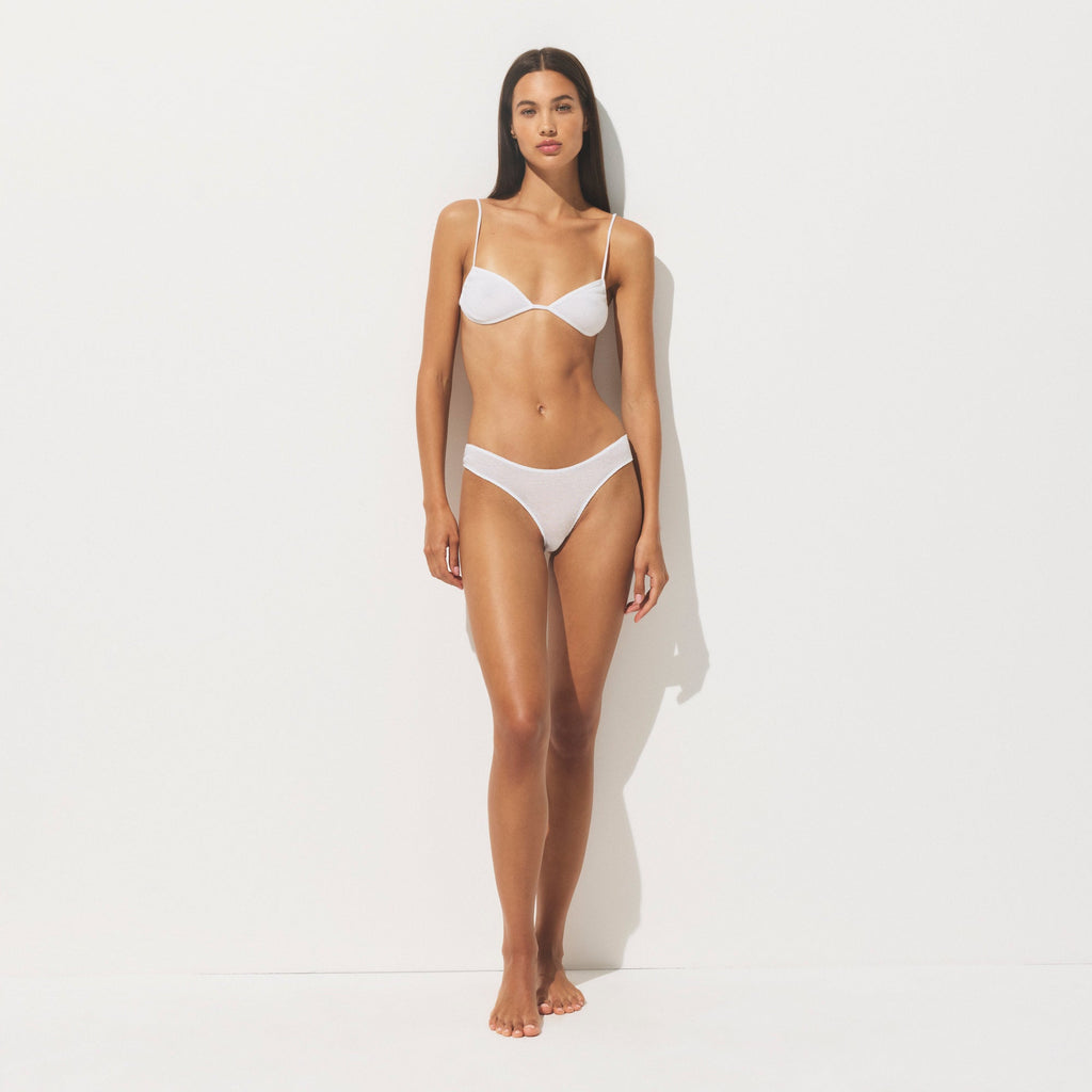SHEER COTTON LOW RISE HIPSTER | SNOW