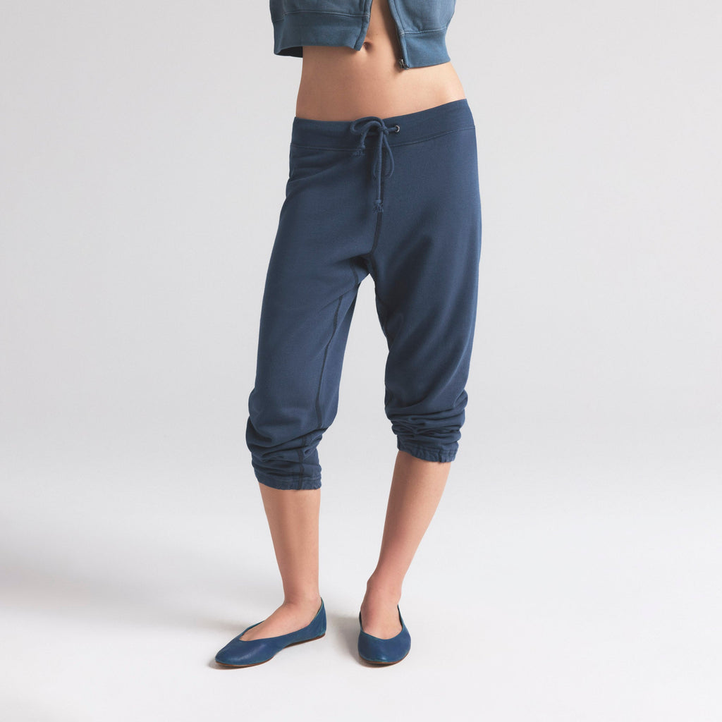 LIGHTWEIGHT FLEECE SHRUNKEN JOGGER | WASHED NAVY