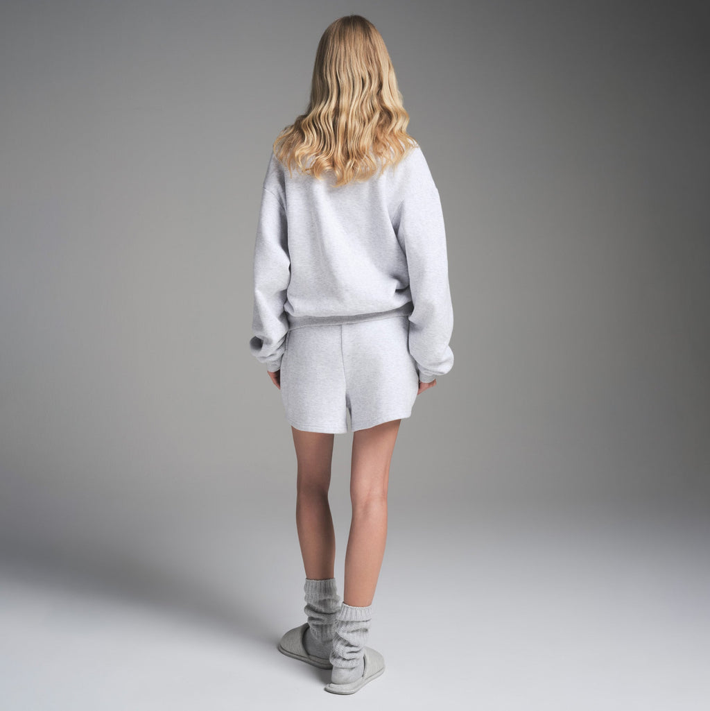 COTTON FLEECE CLASSIC CREWNECK | LIGHT HEATHER GREY