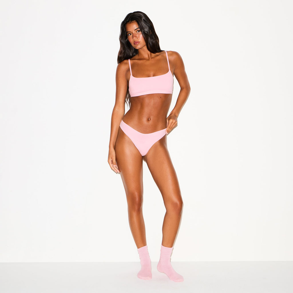 COTTON JERSEY DIPPED THONG | HALITE