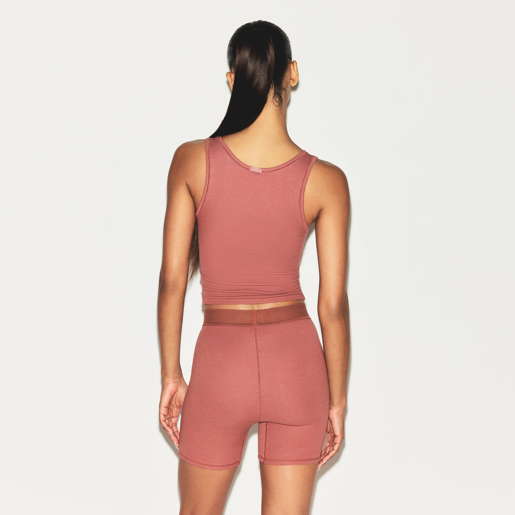 COTTON RIB BOXER | REDWOOD