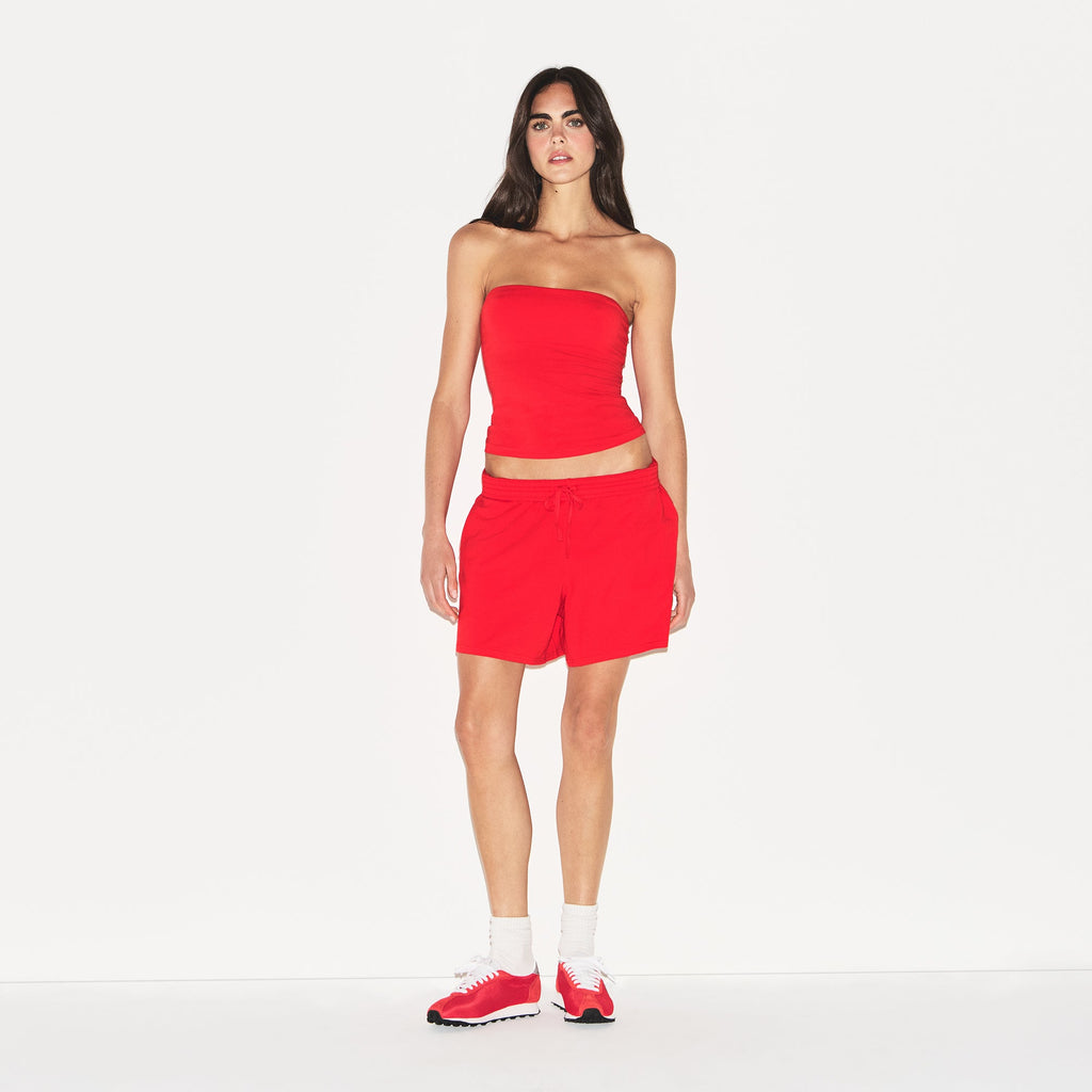 COTTON JERSEY CLASSIC SHORT | RUBY