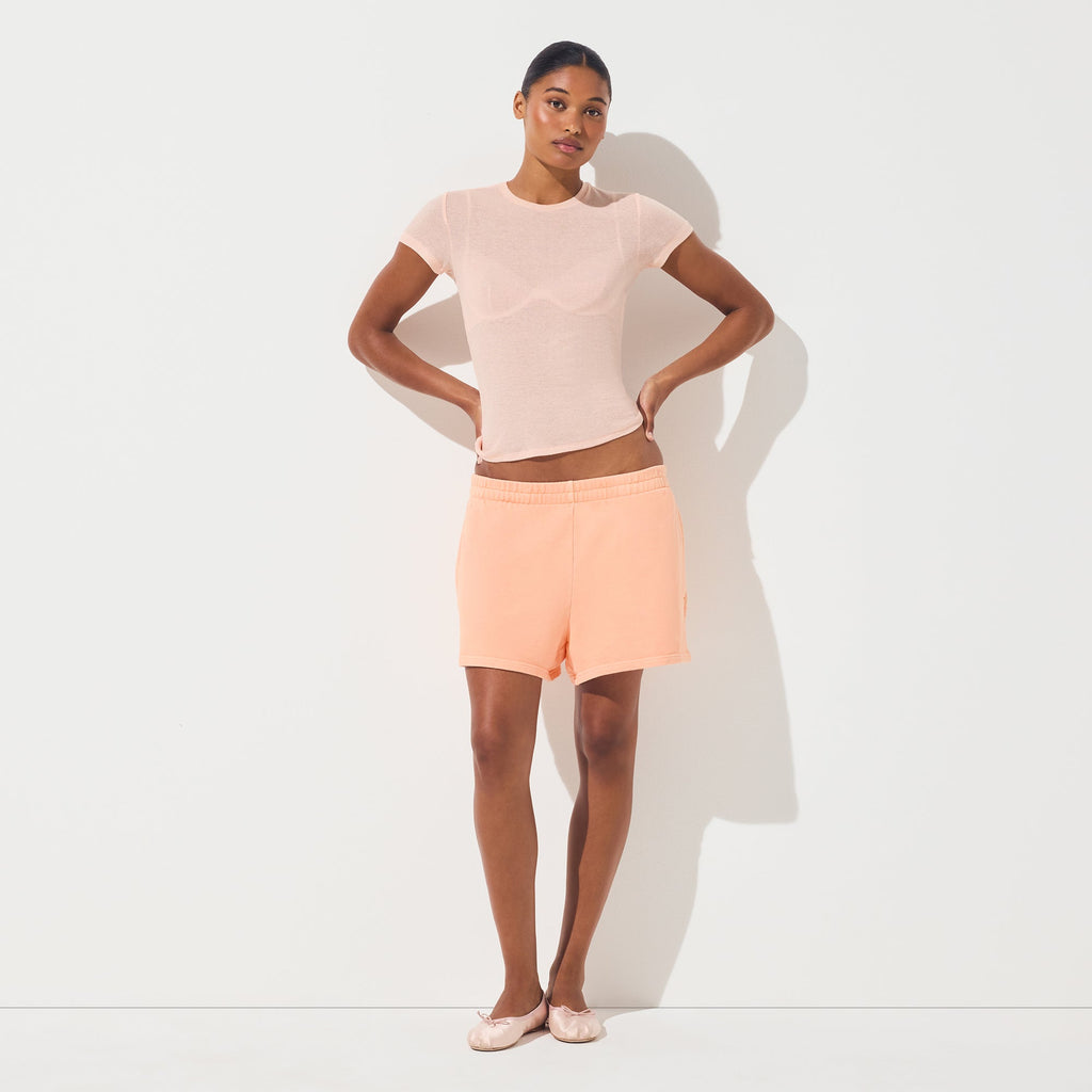 FRENCH TERRY CLASSIC SHORT | CANTALOUPE