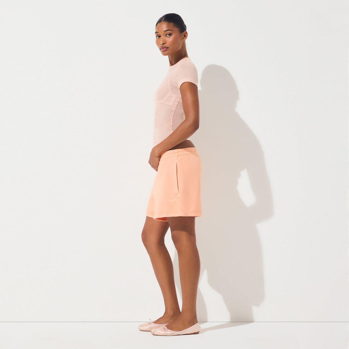 FRENCH TERRY CLASSIC SHORT | CANTALOUPE