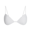 SHEER RIB SKIMPY TRIANGLE BRALETTE | SNOW