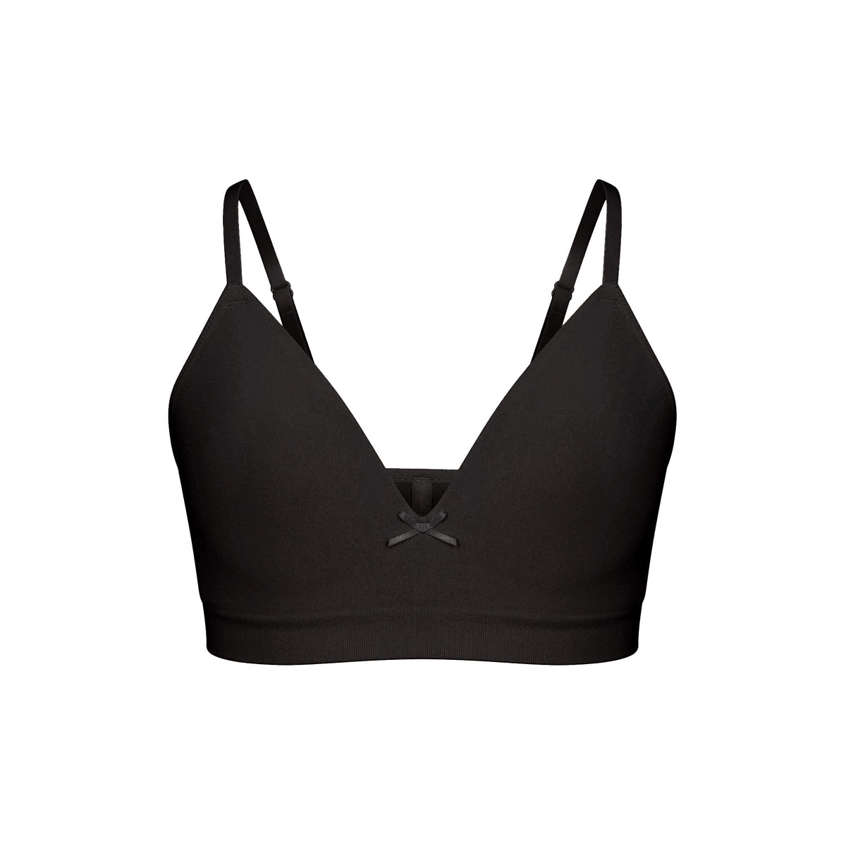 COTTON SEAMLESS JUNIORS TRAINING BRA 2-PACK | LIGHT HEATHER GREY AND SOOT