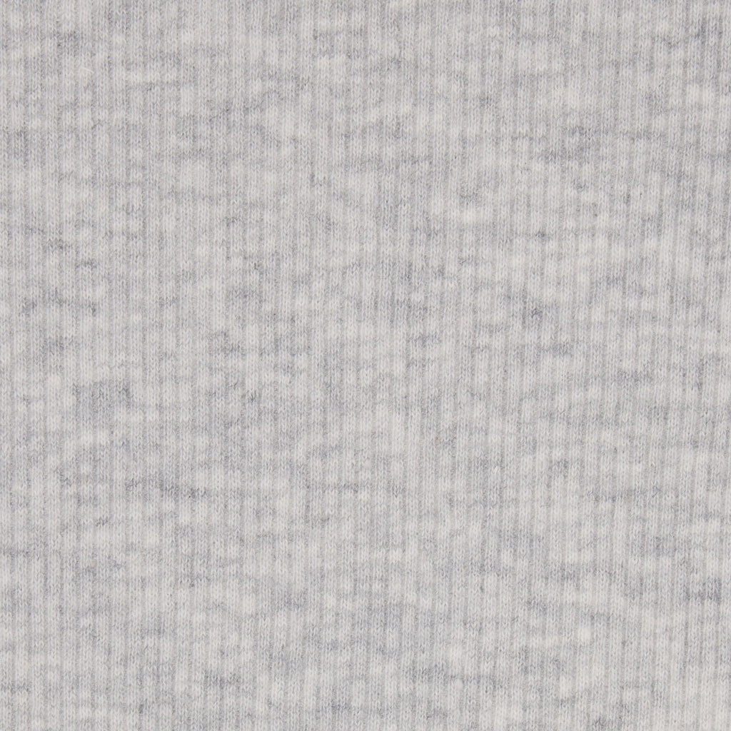 COTTON RIB PLUNGE BRALETTE | LIGHT HEATHER GREY