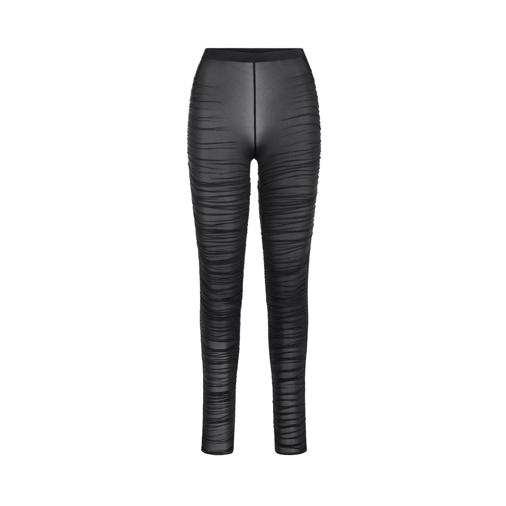 MILKY SHEER HIGH-WAISTED LEGGING | OBSIDIAN