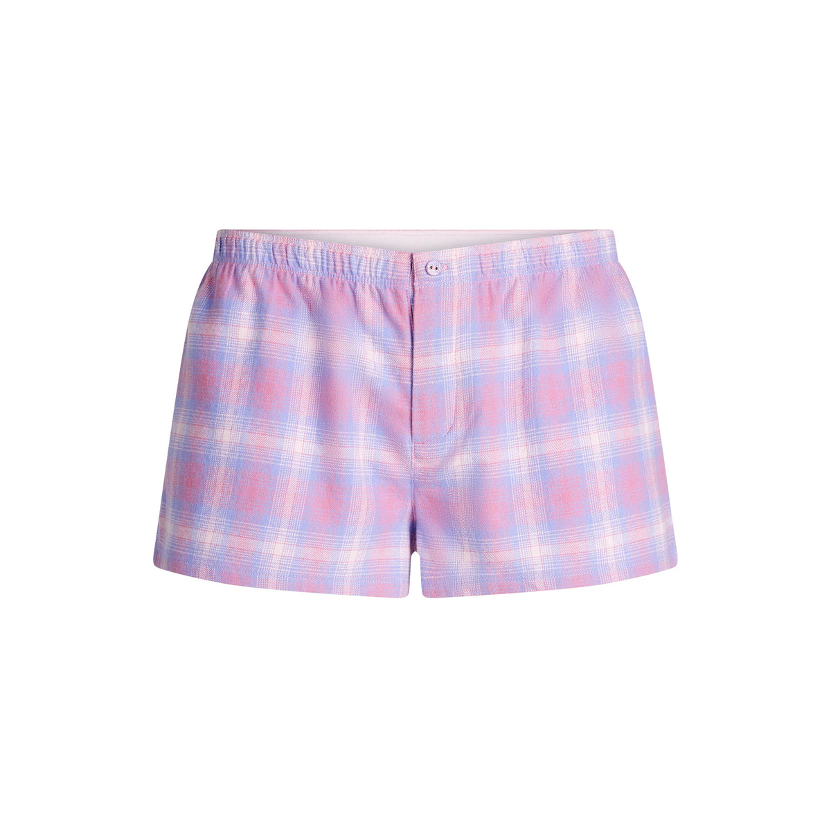 FLANNEL SLEEP CHEEKY BOXER | COTTON CANDY PLAID