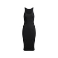 COTTON RIB TANK MIDI DRESS | SOOT