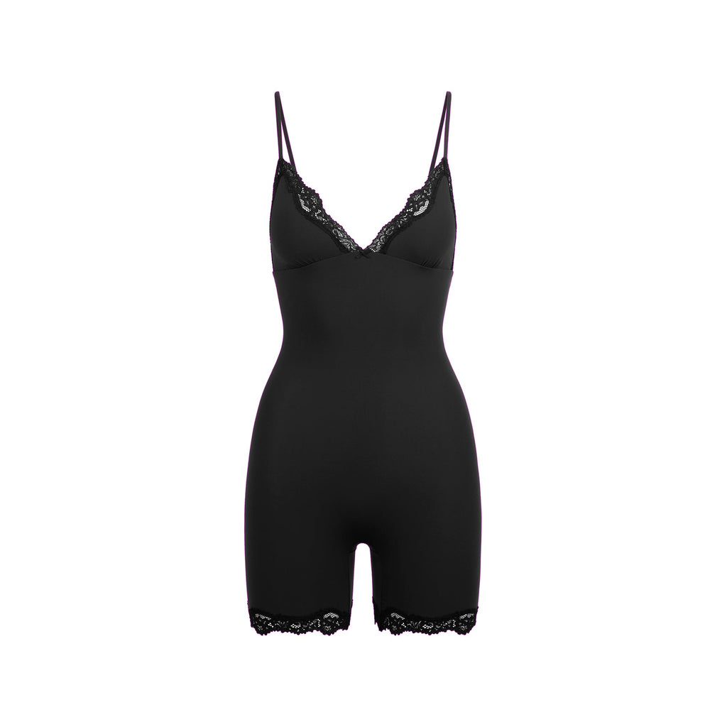 FITS EVERYBODY LACE TRIANGLE ONESIE | ONYX