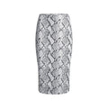 CLING MATTE MIDI SKIRT | CHROME SNAKESKIN PRINT