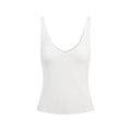 SHEER RIB V NECK TANK | SNOW