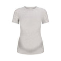COTTON JERSEY MATERNITY T-SHIRT | LIGHT HEATHER GREY