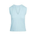 WORN IN JERSEY SPLIT NECK MUSCLE TANK | DENIM