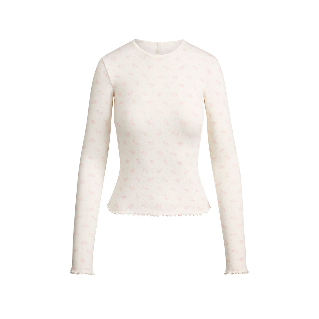 LOGO POINTELLE LONG SLEEVE SET | MARBLE HALITE FLORAL PRINT