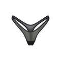 ULTRA FINE MESH MICRO DIPPED THONG | ONYX