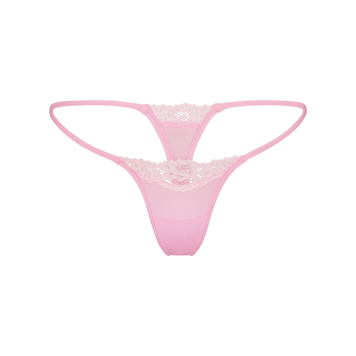 FITS EVERYBODY LACE STRING THONG | BUBBLEGUM TONAL