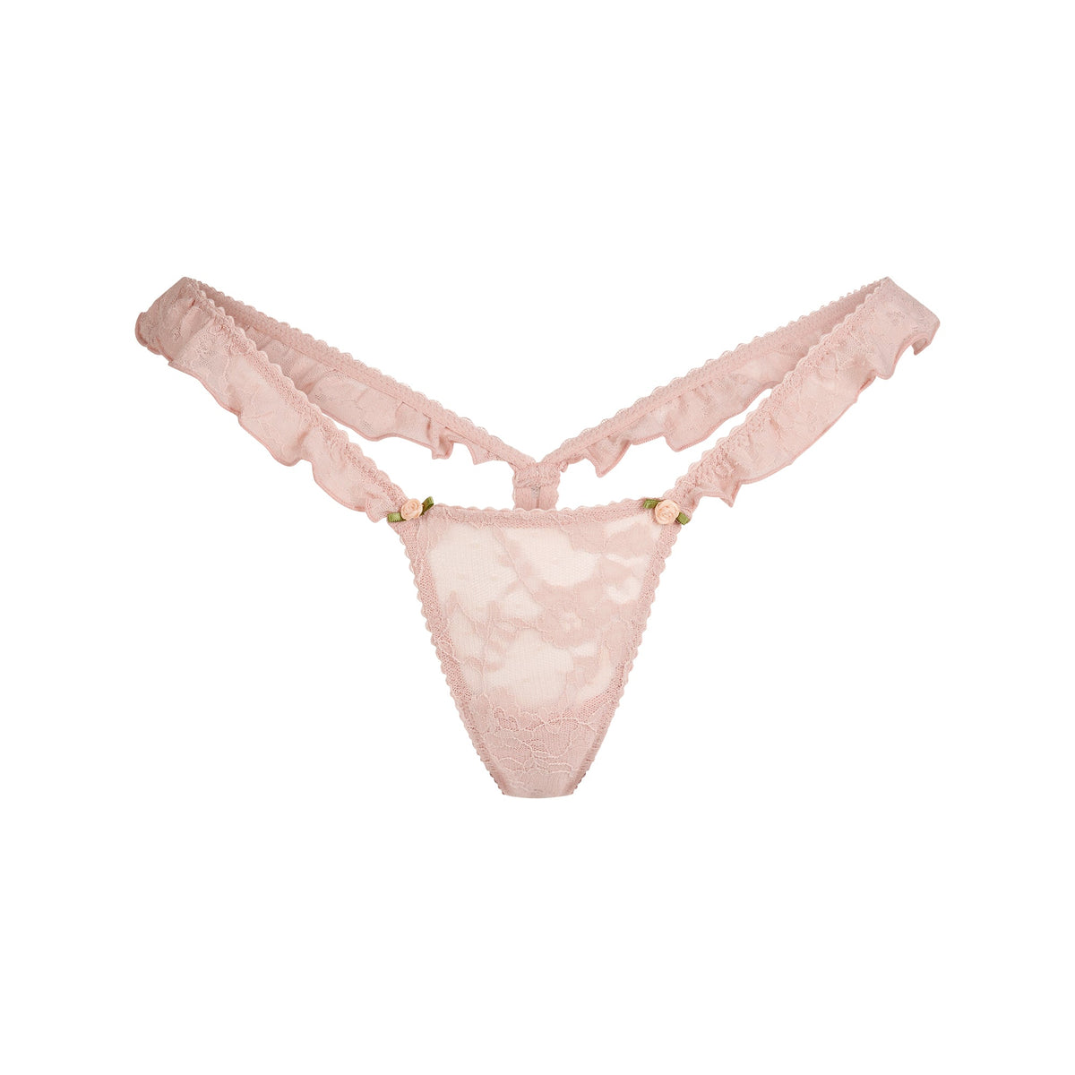 STRETCH LACE BUTTERFLY THONG | MORGANITE