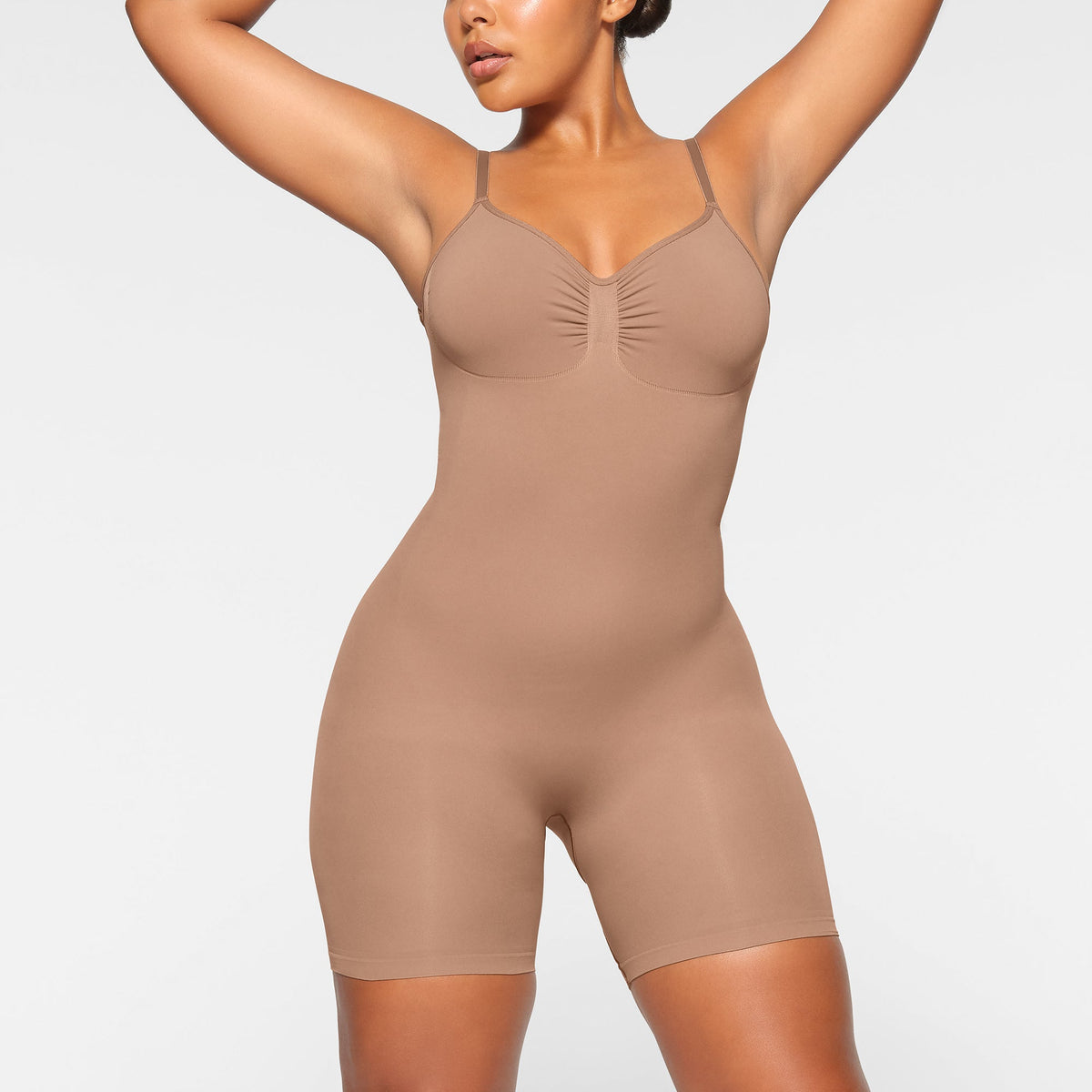 SEAMLESS SCULPT LOW BACK MID THIGH BODYSUIT | SIENNA