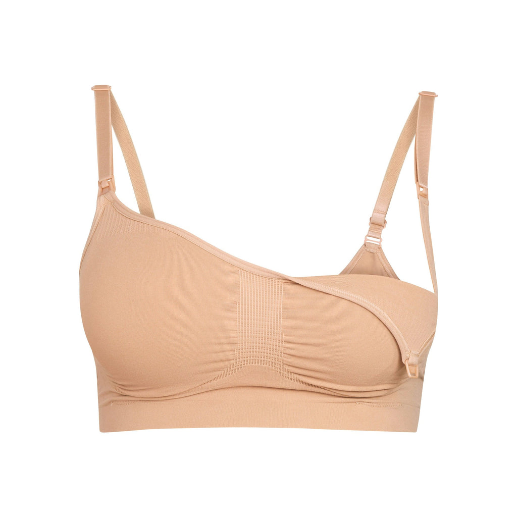MATERNITY NURSING SCULPTING BRA | CLAY