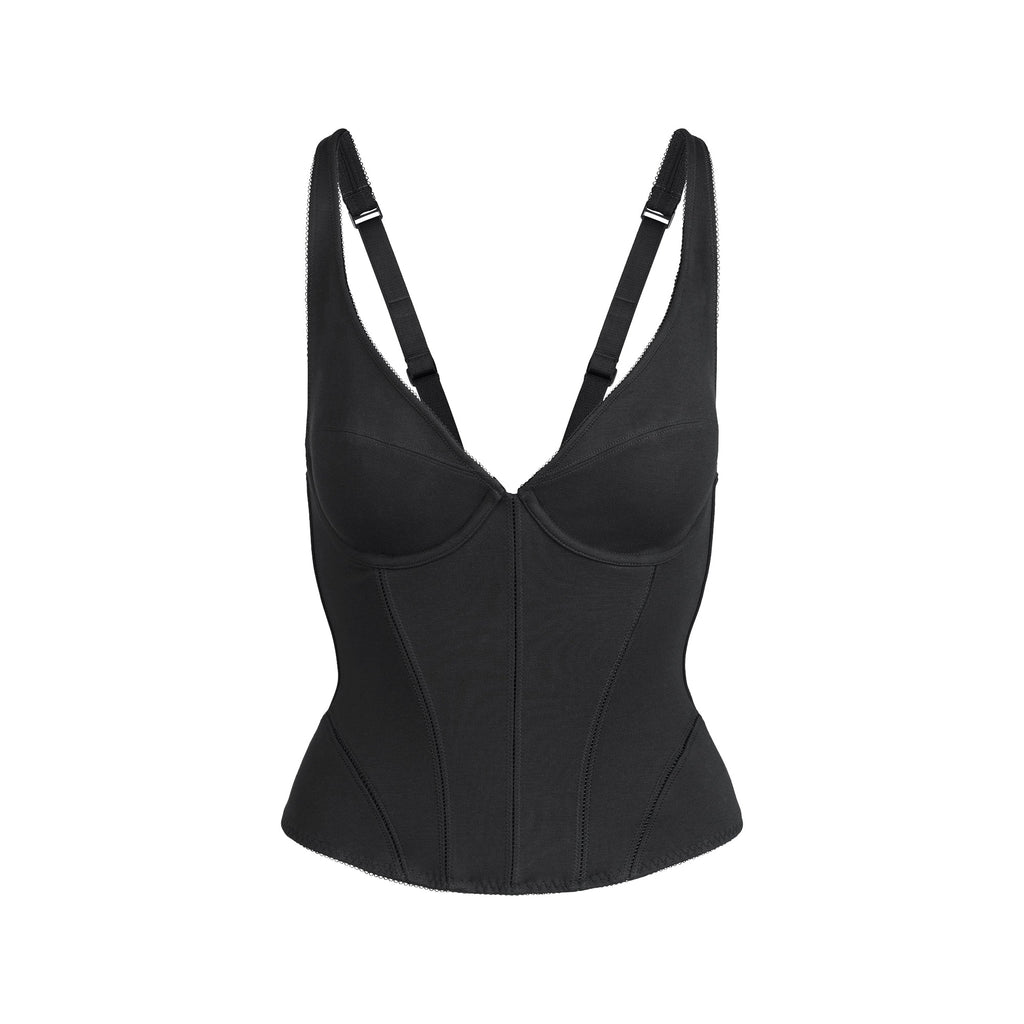 COTTON SHAPEWEAR CORSET | SOOT