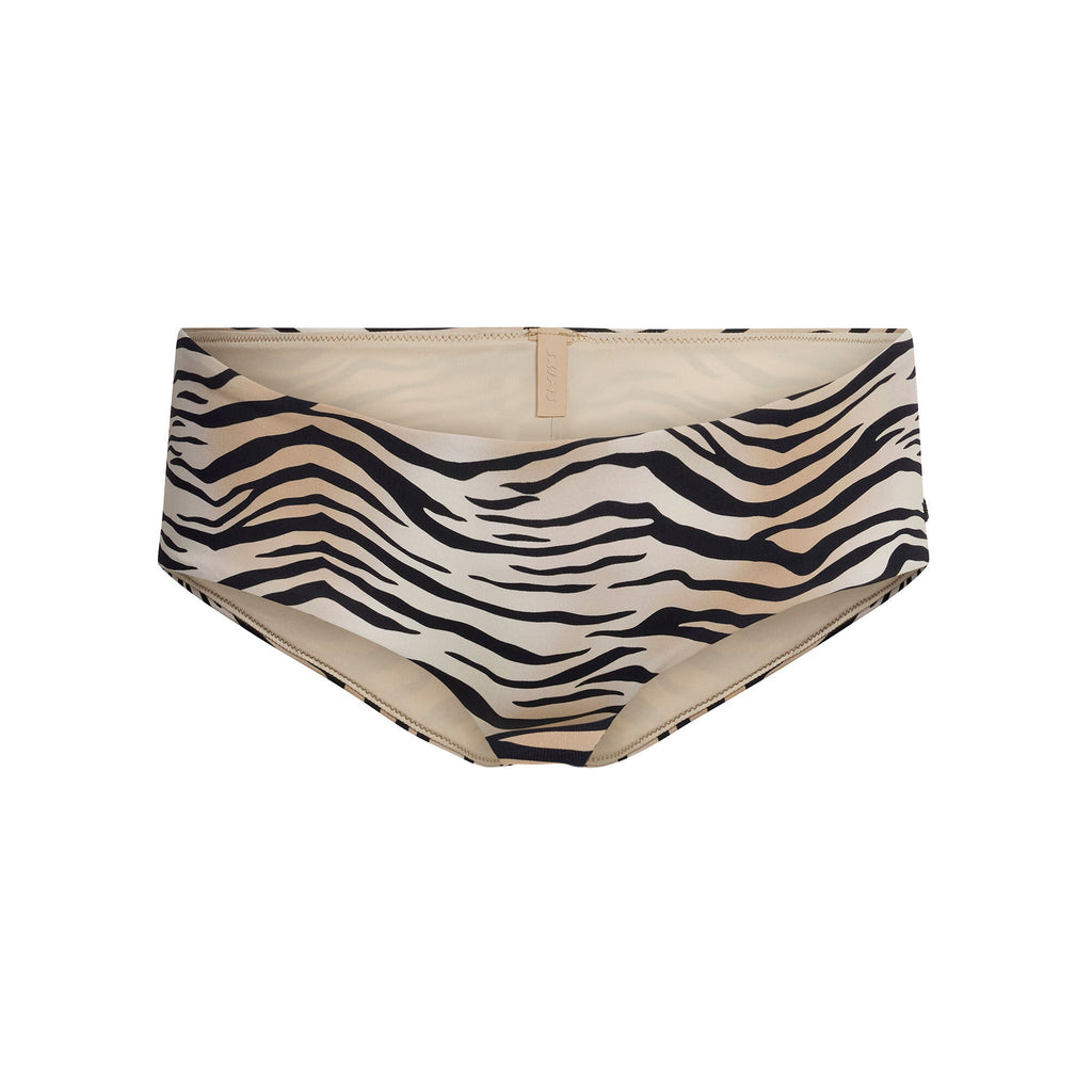 SIGNATURE SWIM HIPSTER BIKINI BOTTOM | CHAMPAGNE TIGER PRINT