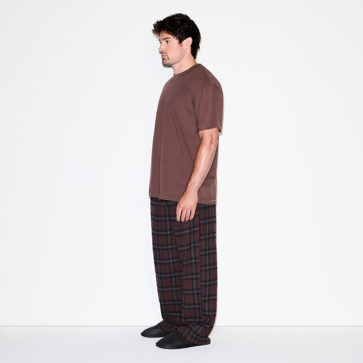HEAVYWEIGHT COTTON MENS RELAXED T-SHIRT | DARK AMETHYST