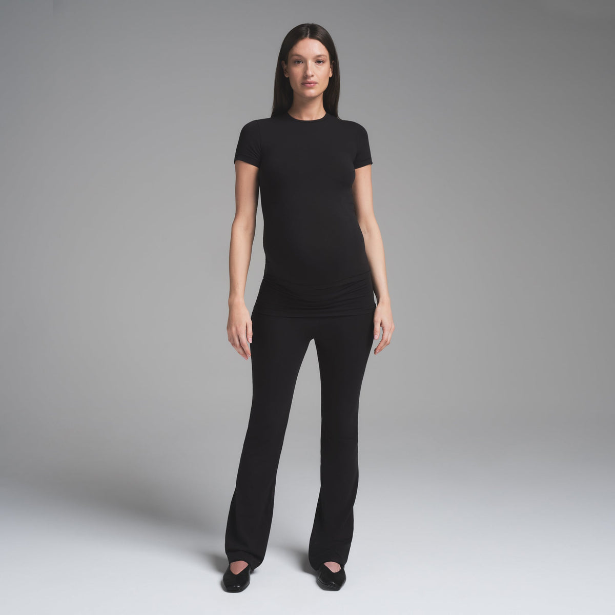 COTTON JERSEY MATERNITY T-SHIRT | SOOT