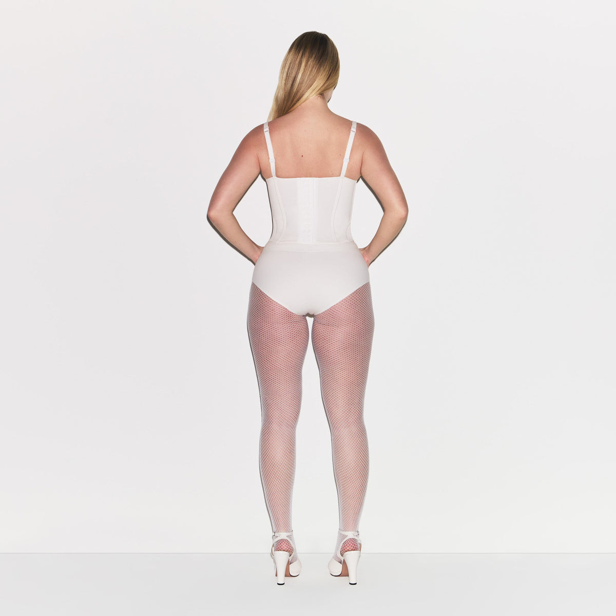 COTTON SHAPEWEAR CORSET | MARBLE