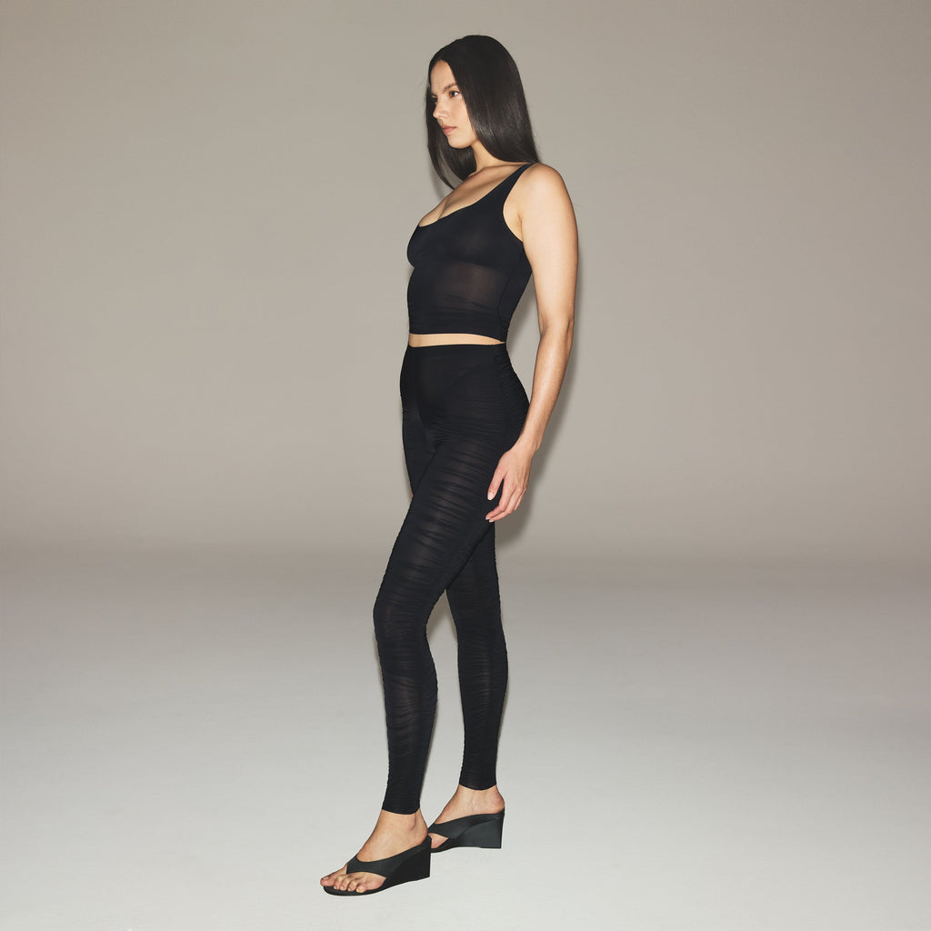 MILKY SHEER TANK | OBSIDIAN