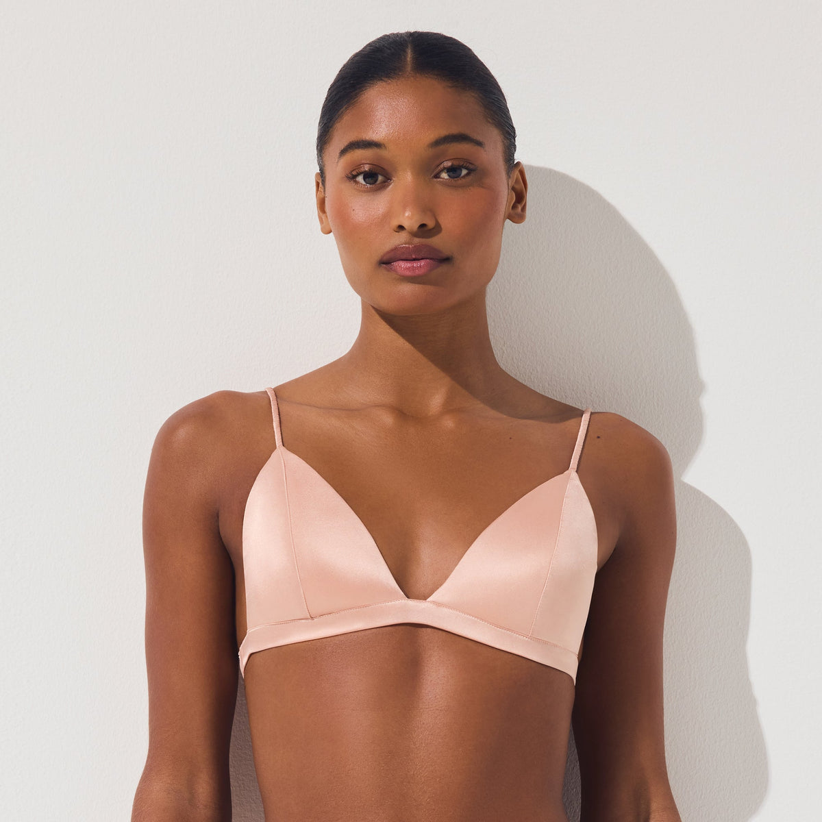 SILK LIGHTLY LINED TRIANGLE BRALETTE | VILLA